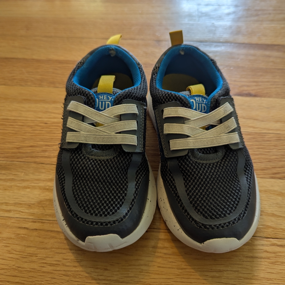 Hey Dude Kids Black and Blue Shoes
